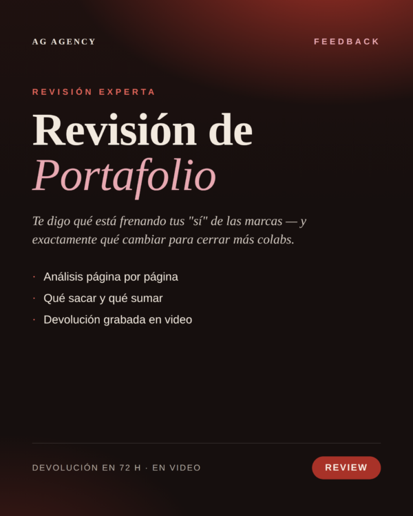 Revisión de Portafolio Creativo