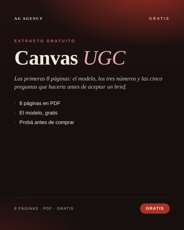 Canvas UGC — Extracto gratuito